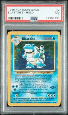 $149.99 • Buy PSA 7 NEAR MINT Blastoise Base Set #2/102 HOLO RARE Pokemon Card