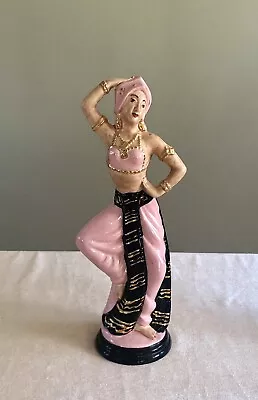 Vintage Bellydancer Figurine Chalkware Statue Dancer Antique Gypsy Midcentury M • $75