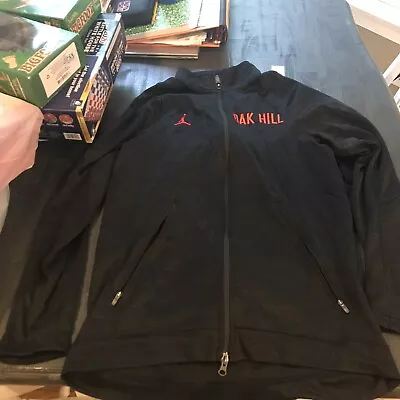 Nike Jordan Oak Hill Academy Jacket Mens Medium Full Zip Basketball • $24.99