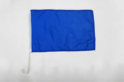 Plain Blue Car Flag 18'' X 12'' - Blue Solid Color  Car Flags 30 X 45cm - Banner • £10.74
