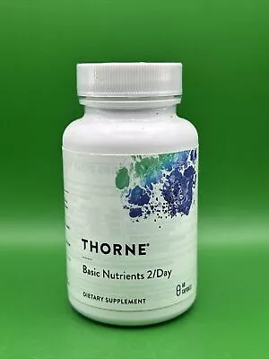 Thorne Research Basic Nutrients 2/Day Multi-Vitamin 60 Capsules Exp 3/25 • $27.95