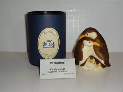 Harmony Kingdom Siab Family Values Penguins Trinket Box In Original Box • $25.19