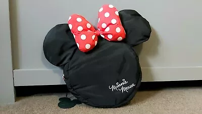 NEW - DISNEY Minnie Mouse 3D Ears Soft Round Nylon Backpack Rucksack • £6