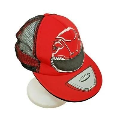 Mighty Morphin Power Rangers Baseball Hat Red Mesh Snapback Jason Authentic • $11.77