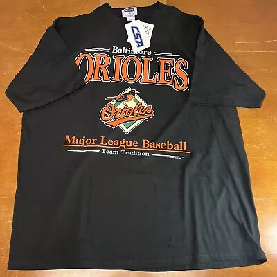 Vintage Baltimore Orioles Shirt Mens 2XL Black MLB Baseball CSA 2000 • $29.95