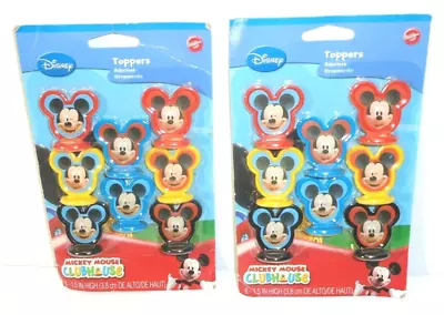 Disney Mickey Mouse Cake Toppers NEW Set Of 16 Total Plastic • $7