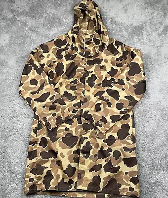 Vintage Columbia Jacket Mens Medium Duck Camo Frogskin Rain Shell Hunting • $59.99