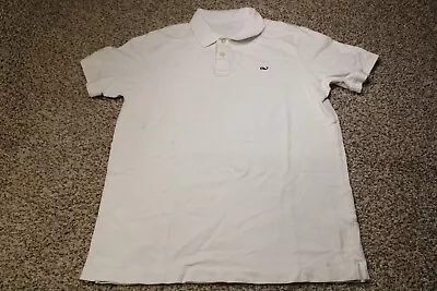 Vineyard Vines Polo Shirt Adult Extra White Large Whale Rugby Casual Mens • $3.98