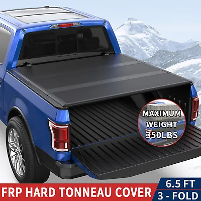 6.5FT 3-Fold Fiberglass Hard Truck Bed Tonneau Cover Fit 2004-2014 Ford F150 • $415.95