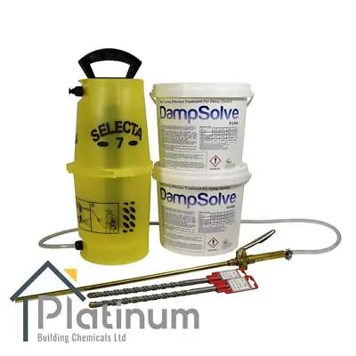 £167.05 • Buy DAMPSOLVE Damp Proof Cream Kit (2 X 5L Kit) DPC Injection Rising Damp Treatment