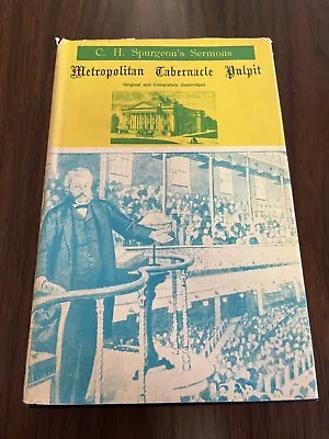 The Metropolitan Tabernacle Pulpit By Charles Spurgeon Volume 9 VG/HC/DJ Rare • $144.99