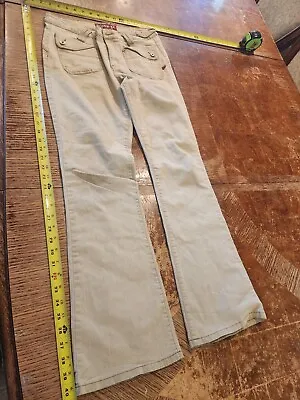 ZANA DI Bootcut Denim Jeans Beige Beige Size 9 Cowgirl Stretch #S50 • $14.40