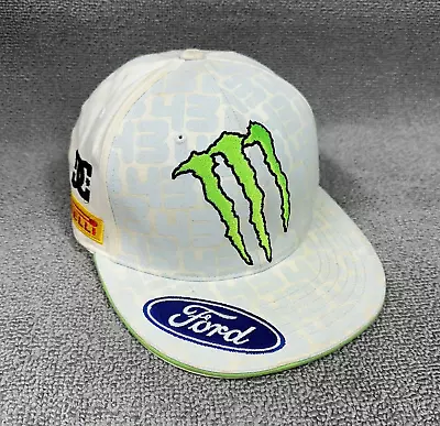 Ken Block 43 Pirelli DC Monster Energy Hat Cap L / XL Flex Fit Flexfit Ford RARE • $55.96