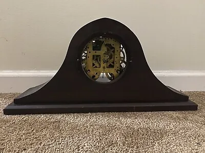 Antique WM. L. Gilbert Garland Parlor Mantle Dark Wood Clock For Parts • $58.93