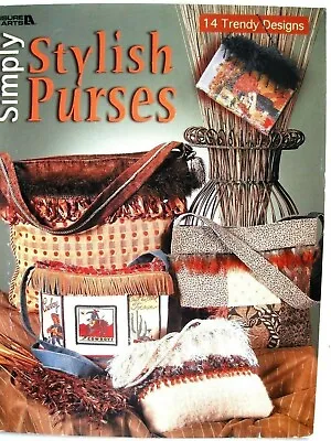 Leisure Arts 3504 13 STYLISH PURSES Sew FELT Crochet  Booklet 28pg • $4.95