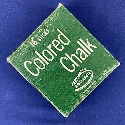Vintage Binney & Smith New York No. 816 Colored Chalk 16 Sticks EUC • $8.99