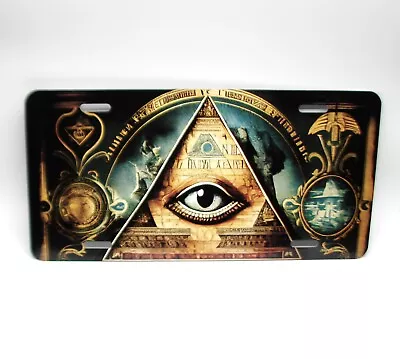 Freemason Mason Masonic Eye Of Providence Radiant Delta Novelty Licence Plate • $17.95