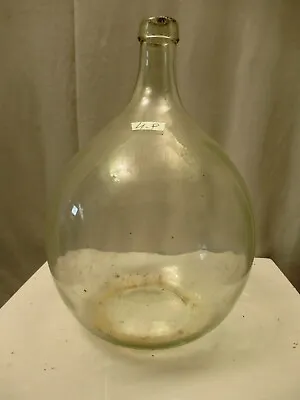 Antique Carboys And Demijohns French Glass Large Wine Bottle Flask Clear Rare 4 • $393.56