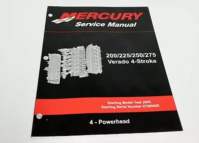 Mercury Service Manual 200/225/250/275  4-powerhead P/n 90-896580400 • $18.99