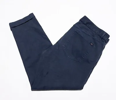 Faherty Brand Jeans Men's 36 Stretch Denim Pants Cuffed Organic Cotton Dark • $17.47