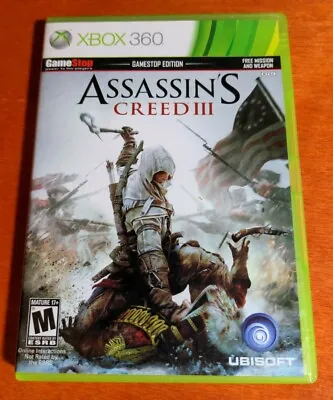 $6 • Buy Assassin's Creed III Microsoft Xbox 360 Ubisoft Havok Gameware Adobe Flash