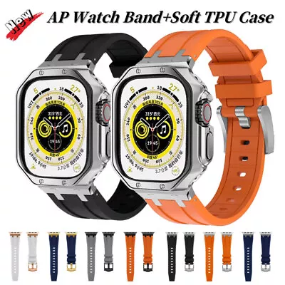 Luxury AP Mod Silicone Band+Case For Apple Watch Ultra 2/9 8 7 6 5 4 38/44/49mm • $18.99