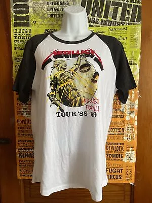 Women’s Large Metallica Justice For All Tour Shirt Reprint • $19.99