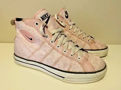 £34.99 • Buy Nike Court High Tops Trainers Pink Women’s Size 4.5 