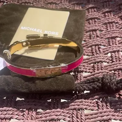 MK - Michael Kors Rose Gold Tone Belt Buckle Bangle Bracelet • $75