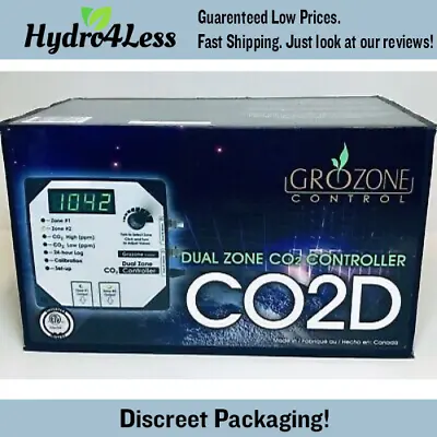 Grozone CO2D 0-5000 PPM Dual Zone CO2 Controller Hydroponics Grow Room  • $469.95