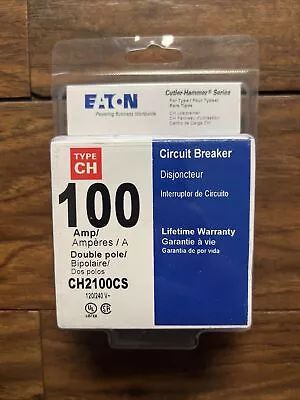 Eaton CH2100CS 100 Amp Double Pole Type CH Circuit Breaker ⚡️NEW⚡️ • $44.99