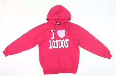 Preworn Womens Purple Cotton Pullover Hoodie Size S Pullover - I Love London • £7.25