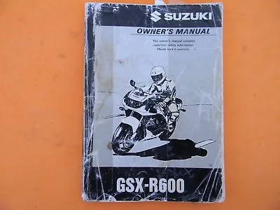 $12.99 • Buy Suzuki GSX-R600 Owner's Manual     Used   