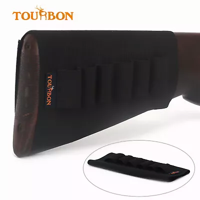 £10 • Buy TOURBON Black Shotgun Ammo Holder 12GA Cartridges Shell Pouch Buttstock Sleeve