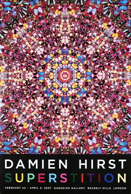 DAMIEN HIRST Superstition 39  X 26  Poster 2007 • £50