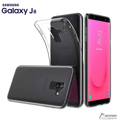 $4.99 • Buy Clear TPU Gel Jelly Soft Flexible Case Cover For Samsung Galaxy J8 2018