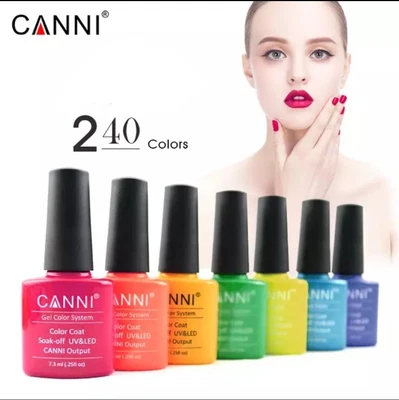 £3.49 • Buy Nail Gel Polish Colours CANNI Varnish Soak Off UV LED Colour 7.5ml UK