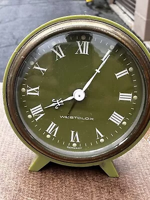 Vintage Art Deco Westclox ~ Wind Up Alarm Clock • $9.99