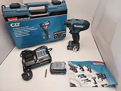 Makita 12V Cordless Mini Drill/Driver (DF033DWAE) X 2.0Ah 12v • £119