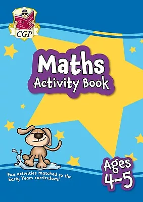 Reception Ages 4-5 Maths Home Learning Activity Book With Answer Cgp • £4.99