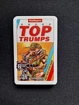 WADDINGTONS SUPER TOP TRUMPS ALIENS AND SPACE WARRIORS From 1992. Sealed And New • £20