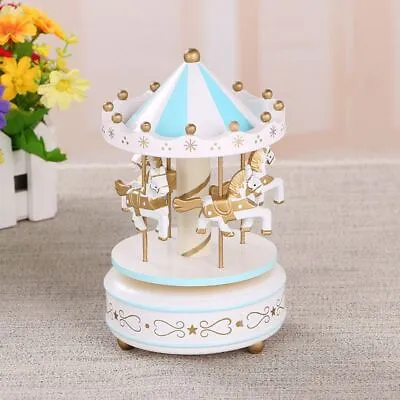 Cute Music Box Musical Carousel Horse Carousel Toy Child Baby Birth Xmas Gifts • £7.88