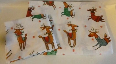 $51.70 • Buy Zara Home Rudolph And Reindeer's Print Duvet Cover And Pillow Case Single Bed