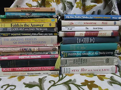 Norman Vincent Peale Power Of Positive Thinking 1st Edition 20+ Book Lot Vintage • $315