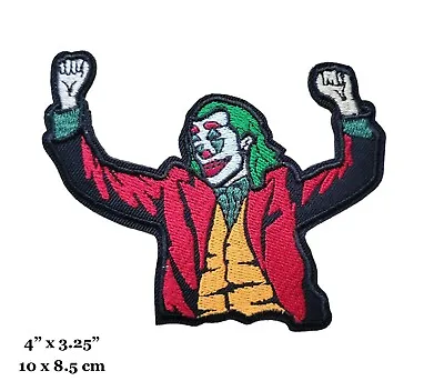 The Joker Hands Up Comic Book Movie Villain Character Embroidered Iron On Patch • $4.99
