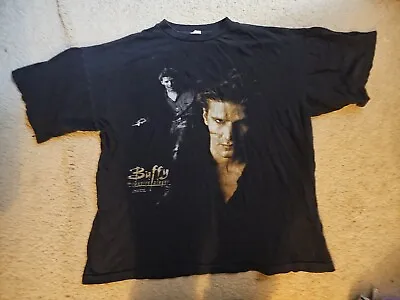 Vintage - Buffy The Vampire Slayer Angel T-Shirt 1990s X-Large • $75
