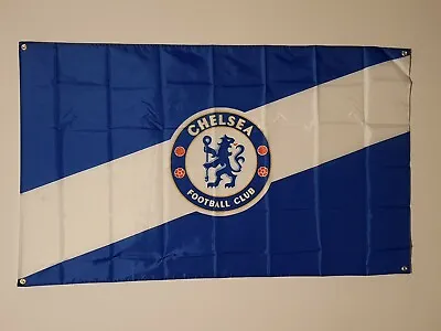 Quality CHELSEA FC Flag 150 X 90cm Banner For The Man Cave Shed Logo Soccer • $37.99