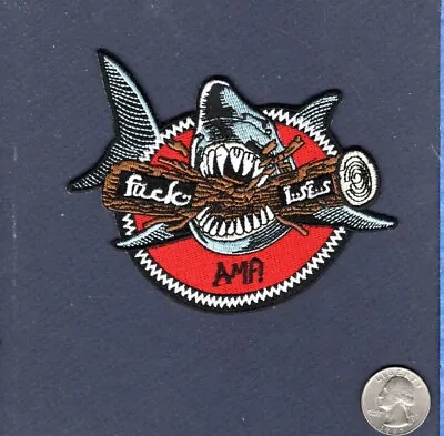 #UCK ISIS 75th FS TIGER SHARKS A-10 Thunderbolt USAF Squadron Patch • $14.99