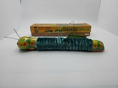 Daiya Terai Green Caterpillar Japanese Space Tin Toy In Box Vintage Rare • $552.50