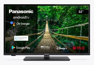 Panasonic SMART Android HDR TV TX-32MS490B 32  LED Full HD Freeview Play C Grade • £159.99